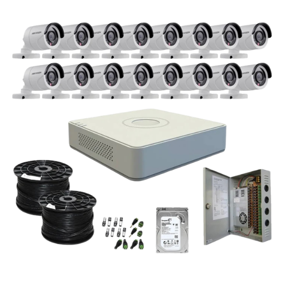 16ch hikvision Kit