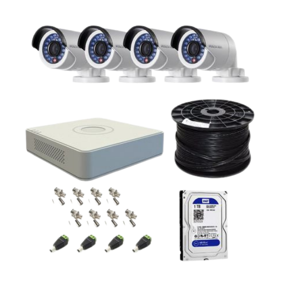4ch hikvision Kit
